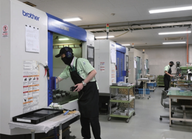 切削加工の様子