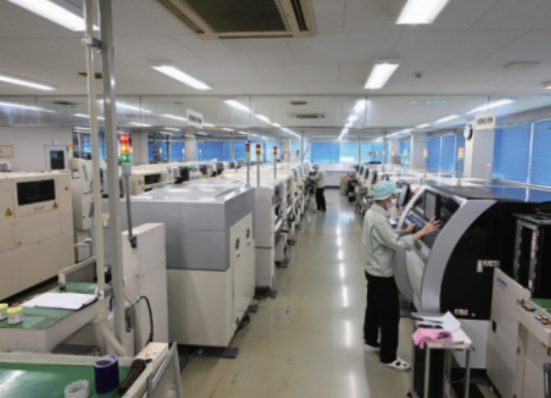 表面実装の様子